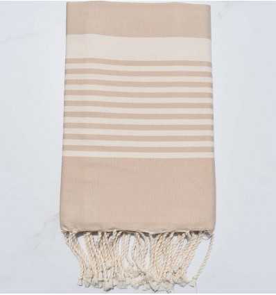 Fouta arthur beige clair