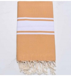 Fouta Plate ocre jaune 