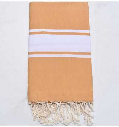 Fouta Plate ocre jaune