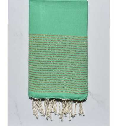 Fouta lurex vert smaragdin