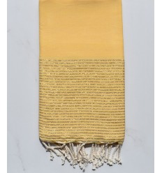 Fouta lurex jaune impérial clair 