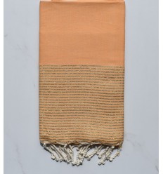 Fouta lurex jaune aurore 