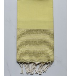 Fouta lurex jaune canari 