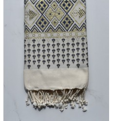 Fouta khlela bleu marine 