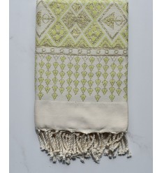 Fouta khlela vert clair 