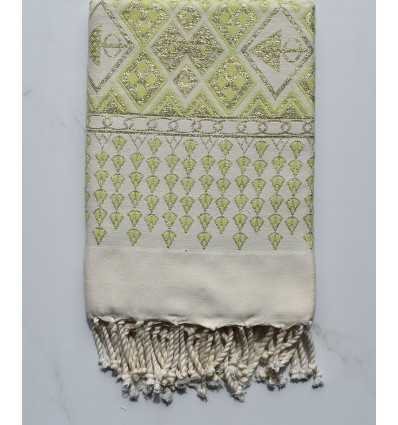 Fouta khlela vert clair