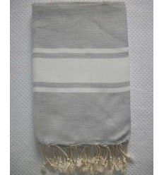 Fouta Plate Gris souris