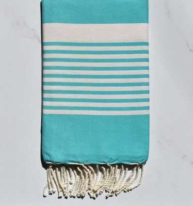 Fouta arthur turquoise