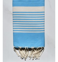 Fouta arthur bleu céléste 