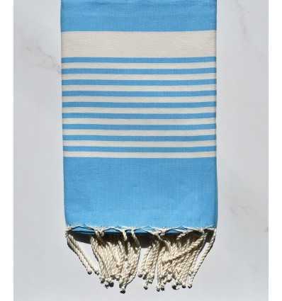 Fouta arthur bleu céléste