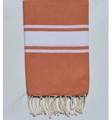 fouta plate tangerine 