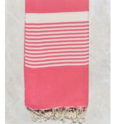 Jeté rose fraise moyen 2.3m*2.8m 