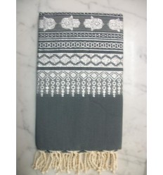 FOUTA KHOMSA Bleu de Prusse 