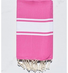 Fouta Plate rose foncé  - 1 2