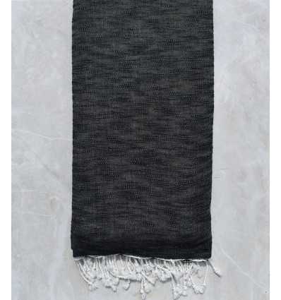 Jeté flammé gris noir 