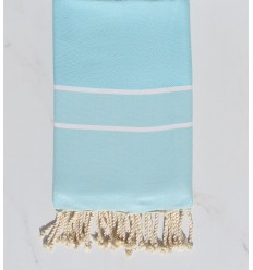 Fouta chevron bleu azurin 