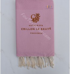 Fouta brodée hotel crillon le brave 