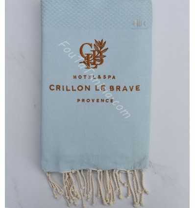Fouta brodée hotel crillon le brave 