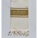 Fouta broderie hôtel seychelles 