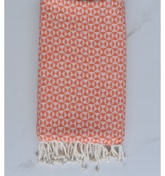 Fouta papillon orange clair 