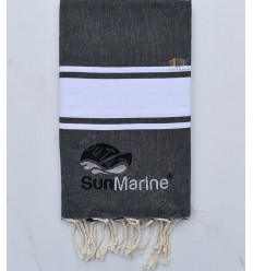 Fouta plate brodée Sun Marine  2