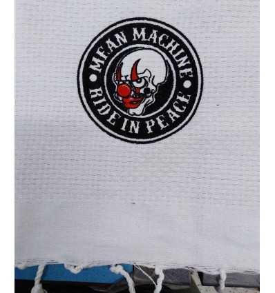 Fouta broderie motard club 