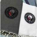 Fouta broderie motard club 