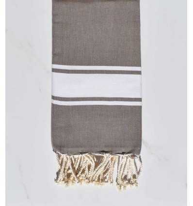 Fouta Plate beige sienne