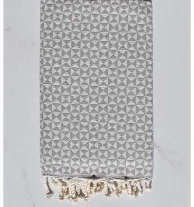 Fouta papillon gris 