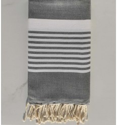 Fouta arthur gris moyen Fouta Tunisia - 1 2