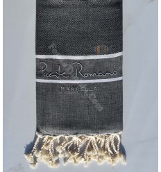 Fouta chevron brodée MARBELLA 