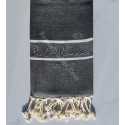 Fouta chevron brodée MARBELLA 