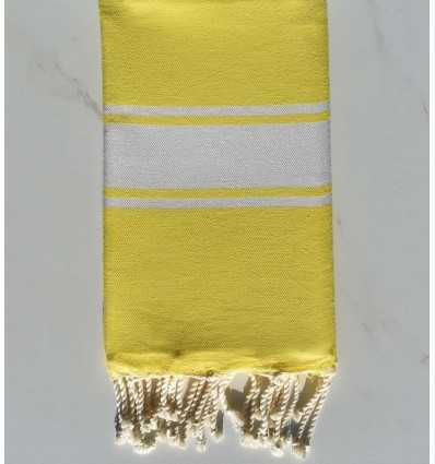 Fouta Plate jaune 