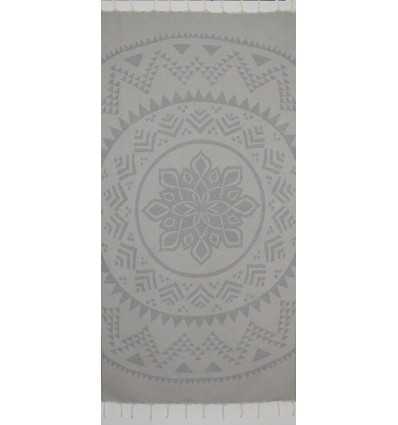 Fouta bohémian gris 