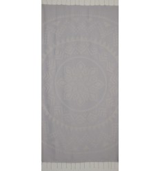 Fouta bohémian couleur pervenche clair  2