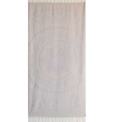 Fouta bohémian couleur pervenche clair 