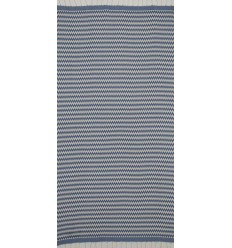 Fouta zigzag bleu électrique  2