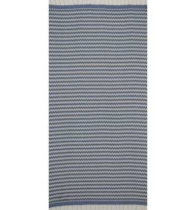 Fouta zigzag bleu électrique 