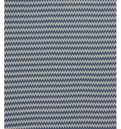 Fouta zigzag bleu électrique 