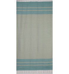 Fouta Chevron vert clair et vert  2