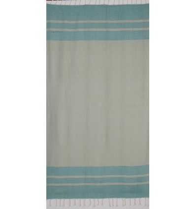 Fouta Chevron vert clair et vert 