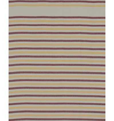 Chevron blanc crème, jaune et rouge foncé 