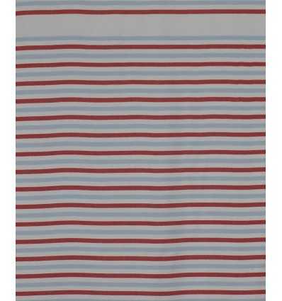 Fouta chevron blanc crème clair, rouge et bleu 