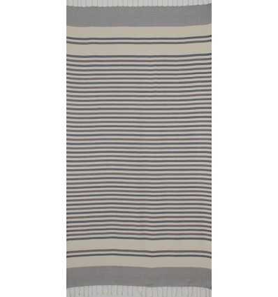 Chevron blanc crème, bleu et violet d'évèque 