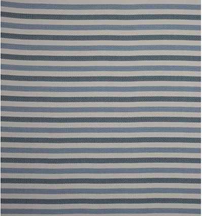 Chevron blanc crème,bleu charrette et paon 