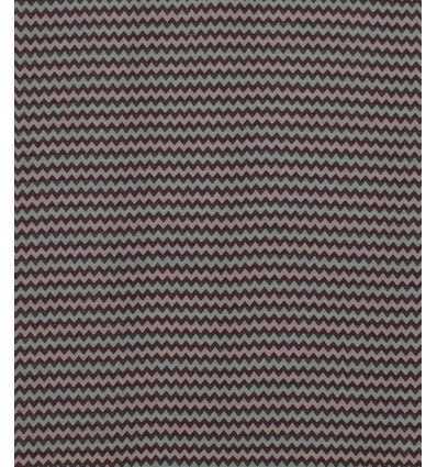 Fouta zigzag crème, gris et pourpre 