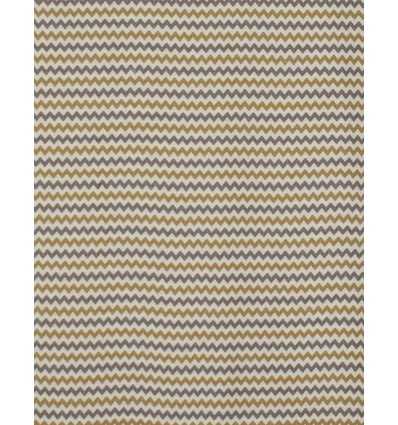 Fouta zigzag crème, jaune motard et gris 