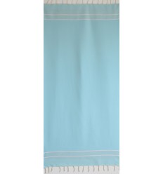 Fouta chevron bleu azurin  2