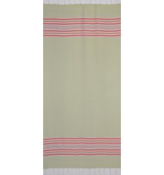 Fouta arabesque vert pistache avec rayures  2