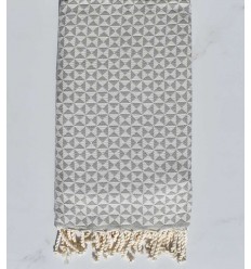 Fouta papillon taupe 
